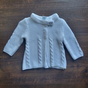 White Sweater Cardigan